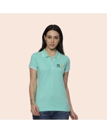 Allen Solly Polo T-shirt Women- Turquoise Green